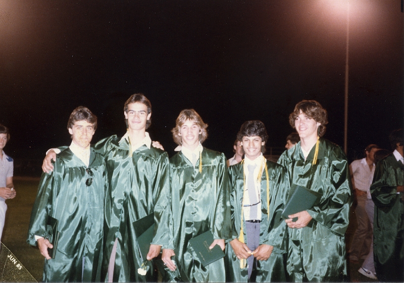 1985-06 Hilmar High - Louis, Fernando, Charles, Jag, and Mike.jpg